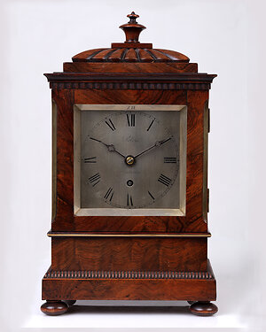 Antique Bracket Clocks & Mantel Clocks. mahogany library clock